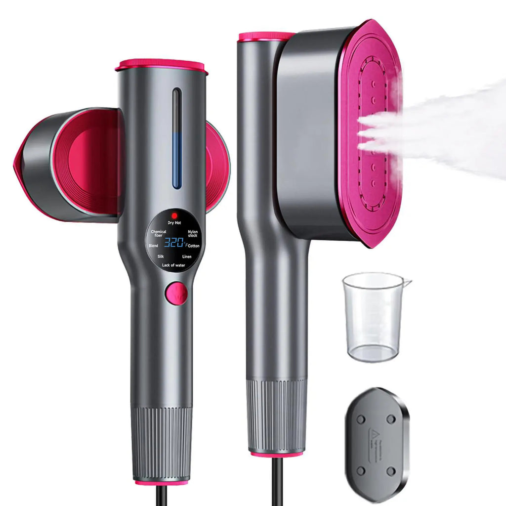 Dr.Flash Handheld Garment Steamer for Clothing, Portable Iron Steamer Combo Travel Steam Generators, 7 Modes with LED Display, Fast Heating, 90° Swivel Handle, 1-Button Start, Travel Stuff, New Year Gift