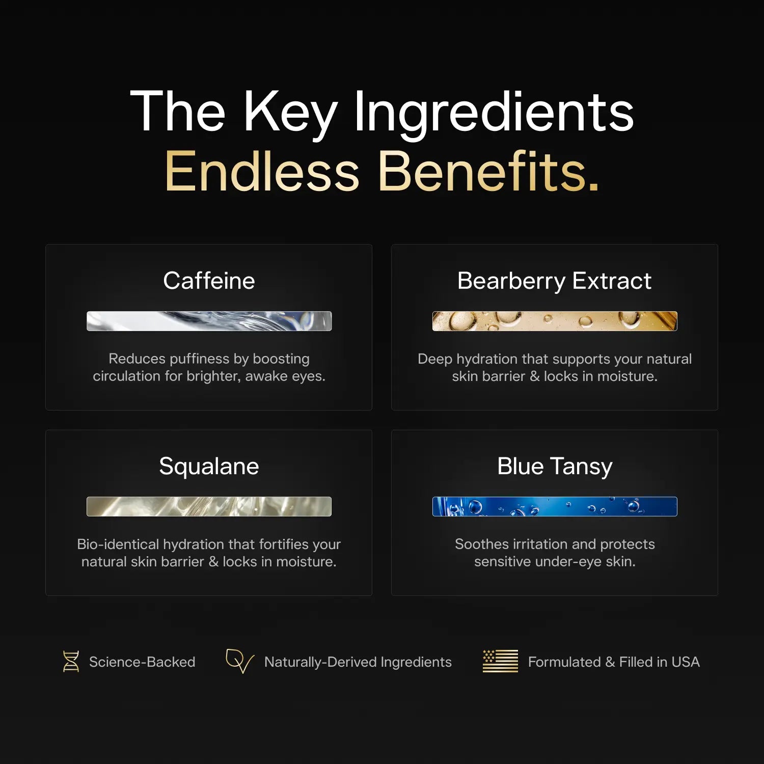 BASED under Eye Elixir | Brightens, De-Puffs & Revitalizes under Eyes | Simple, Effective, BASED.